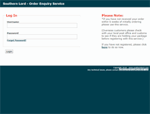 Tablet Screenshot of helpdesk.southernlord.com